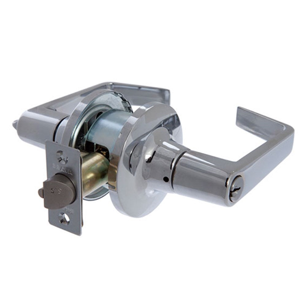 Brave Metro Entrance Lever Set Commercial Grade - Chrome Plate