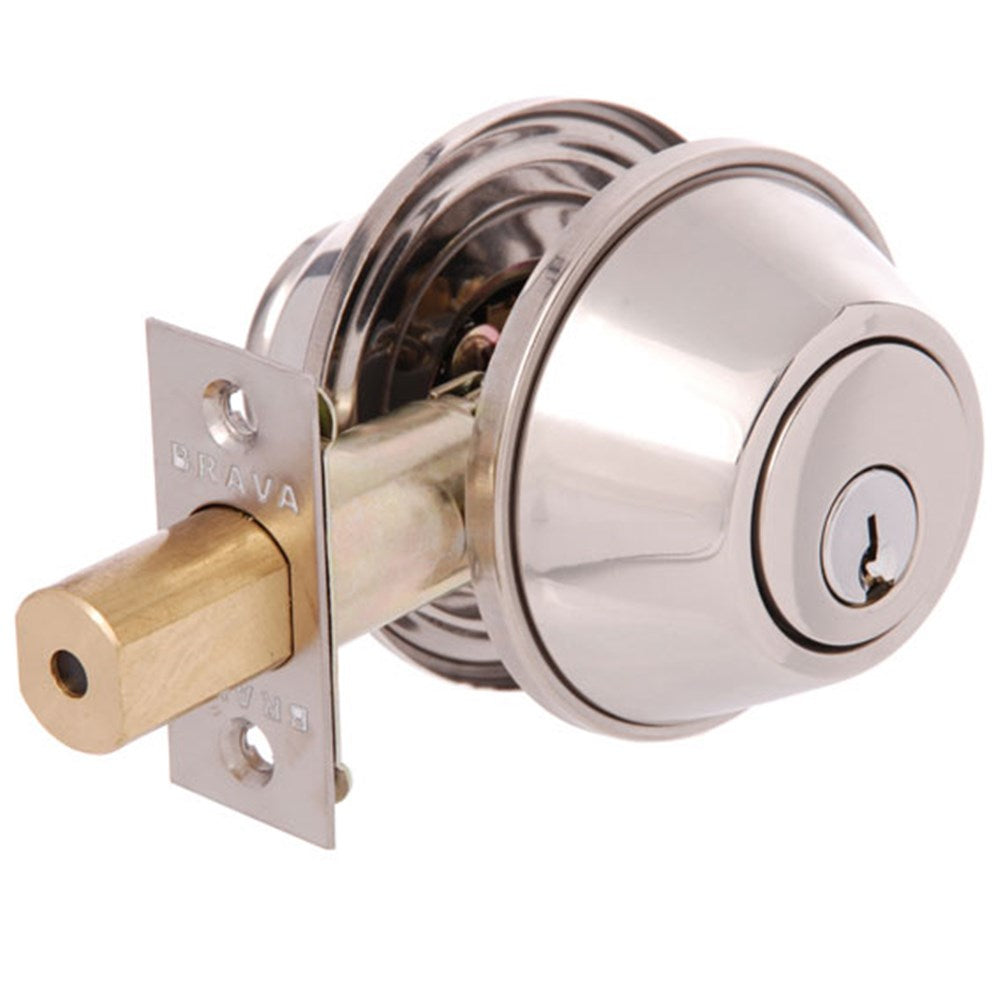 Brava Urban Deadbolt Double Cylinder D332PSS - Polished Stainless Steel