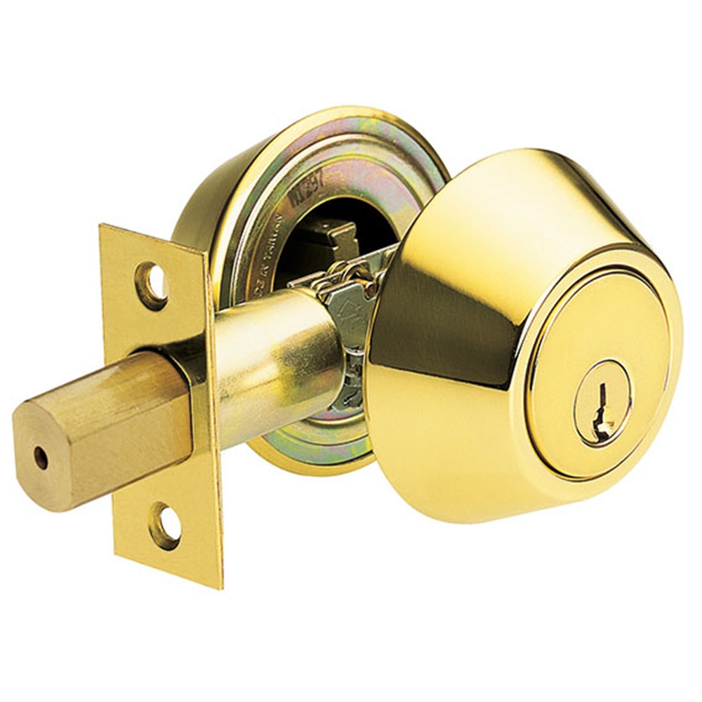 Brava Urban Deadbolt Double Cylinder D372PB - Polished Brass