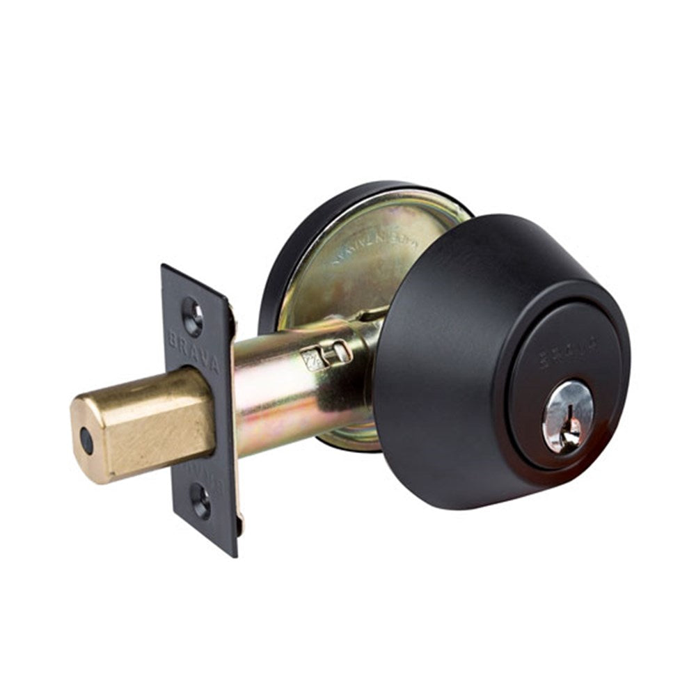 Brava Urban Deadbolt Single Cylinder D3X91 - Matt Black