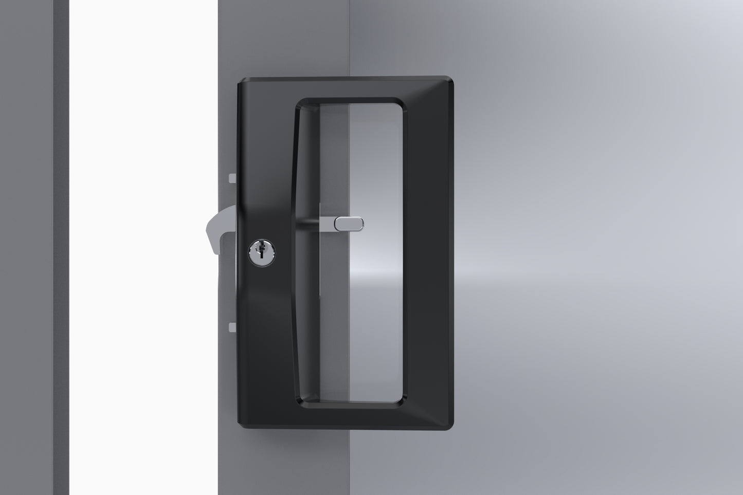 Austral Yarra Essentials Sliding Door Double Cylinder Deadlock - Flat Outer Handle - 16mm Strikebox