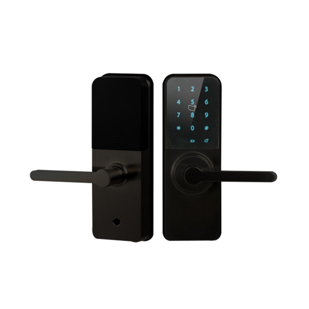 Digital Smart Lock - Bluetooth App, Pin Code, RFID Tag Black