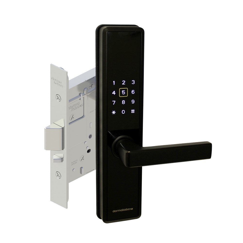 DORMAKABA M5 Bluetooth Digital Code Locks, Black Matt Finish Mortice Lock