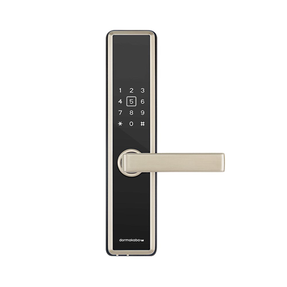 DORMAKABA M5 Bluetooth Digital Code Locks, Nickel Black - Silver Trim Finish Mortice Lock